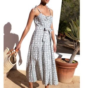 Emerson Fry India Button Front Sundress Etoile Vine Forest